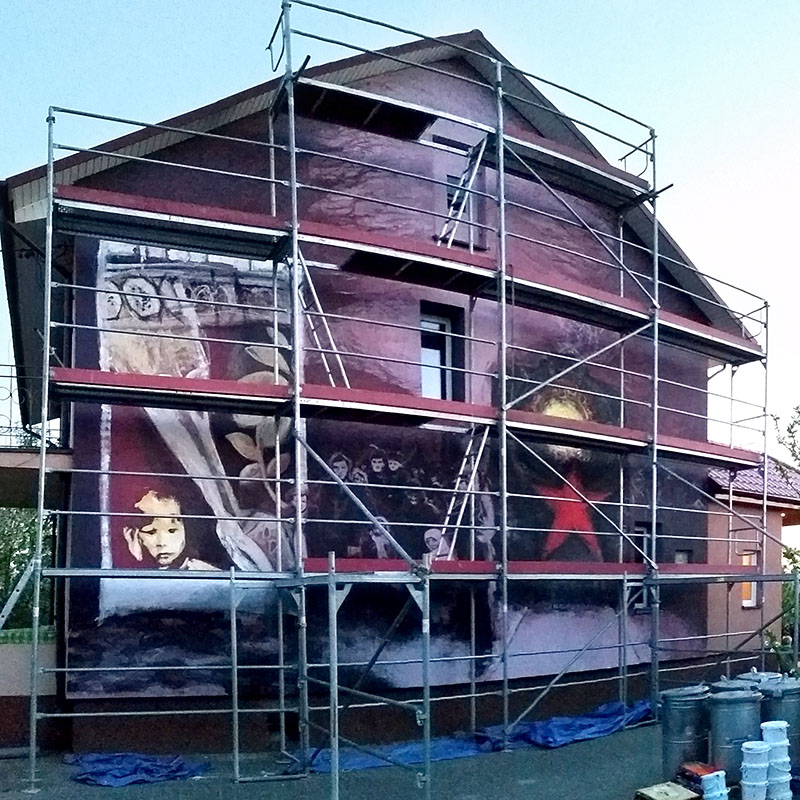 Region:  Wywózki na nowym muralu w Wiźnie