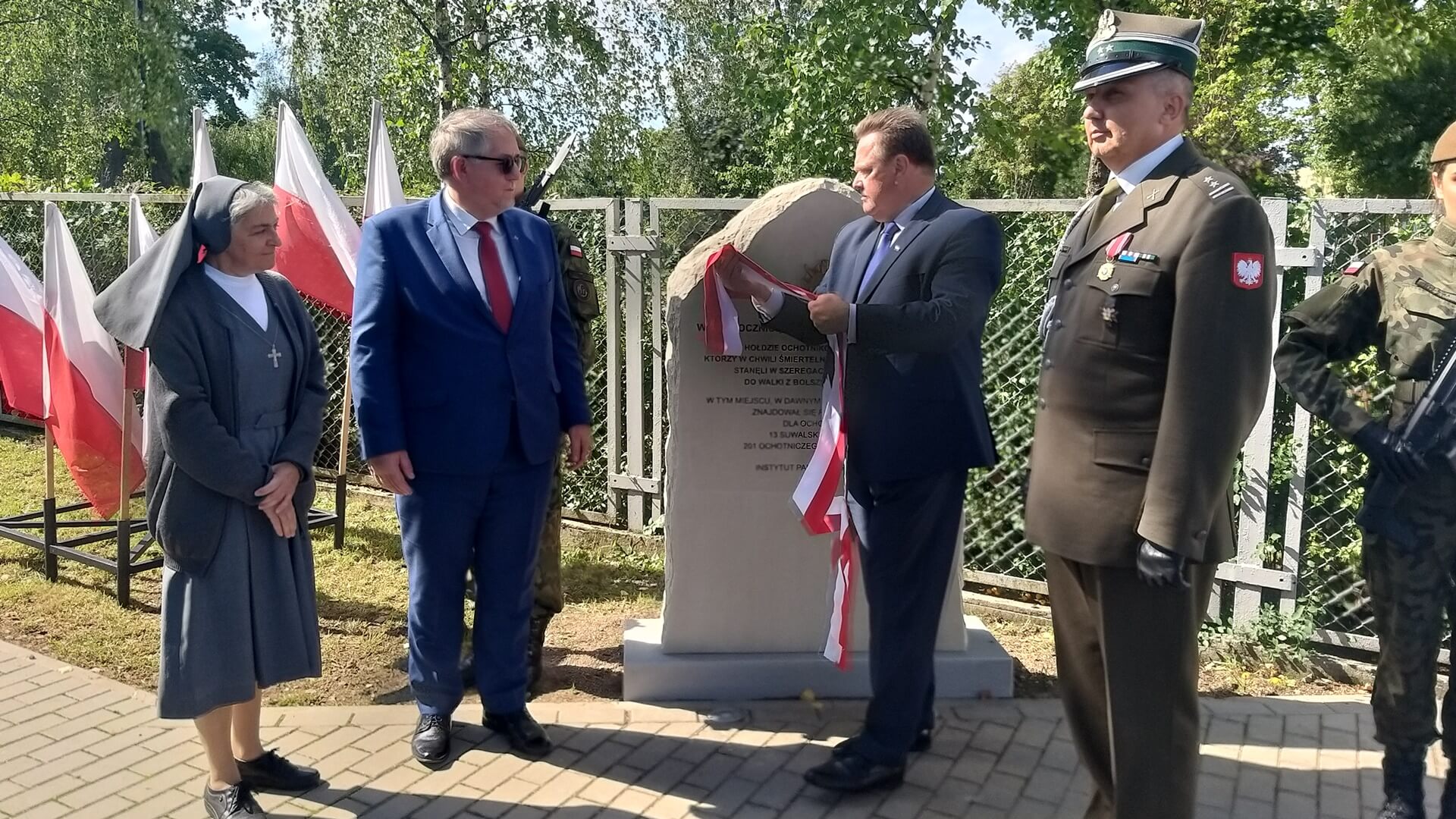 W Suwałkach upamiętniono ochotników, którzy w 1920 roku stanęli do walki z bolszewikami