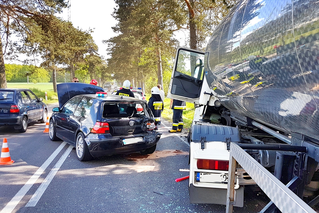 Wypadek na odcinku Łomża - Zambrów - jedna osoba ranna