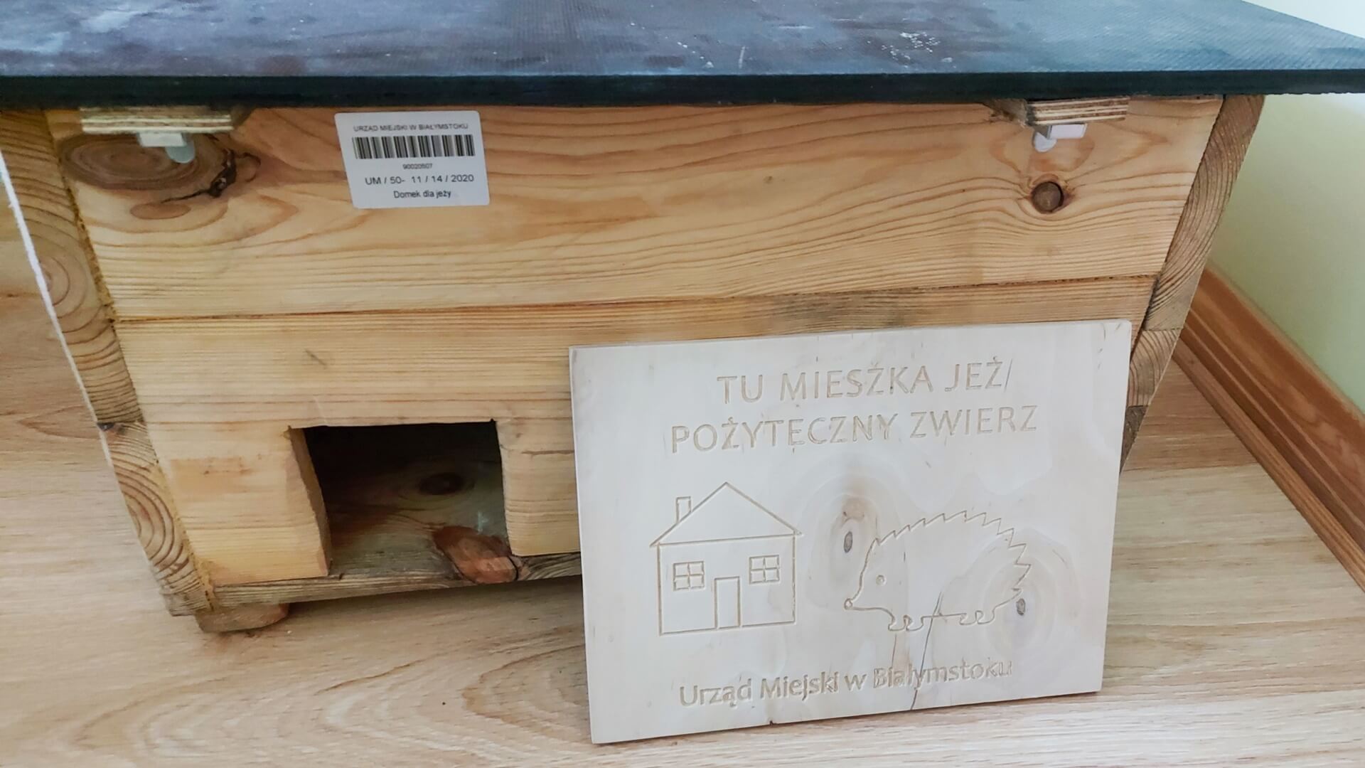 Do kilkunastu przedszkoli w Białymstoku trafiły domki dla jeży