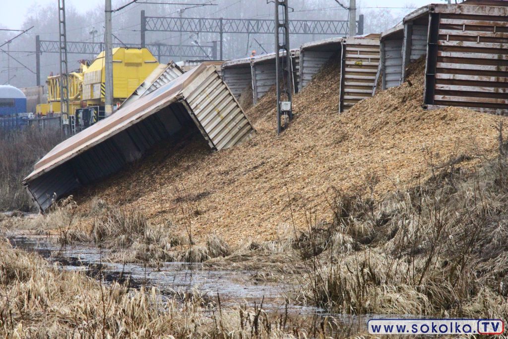 Wykoleił się pociąg towarowy w Geniuszach koło Sokółki - wprowadzono komunikację zastępczą