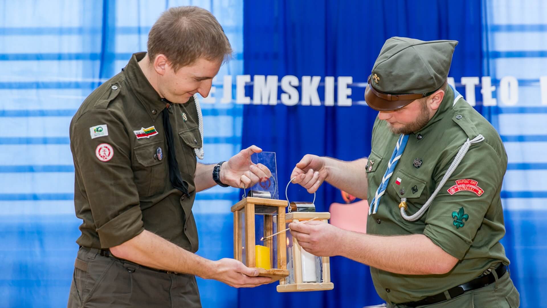 Suwalscy harcerze przekazali Betlejemskie Światło Pokoju na Litwę