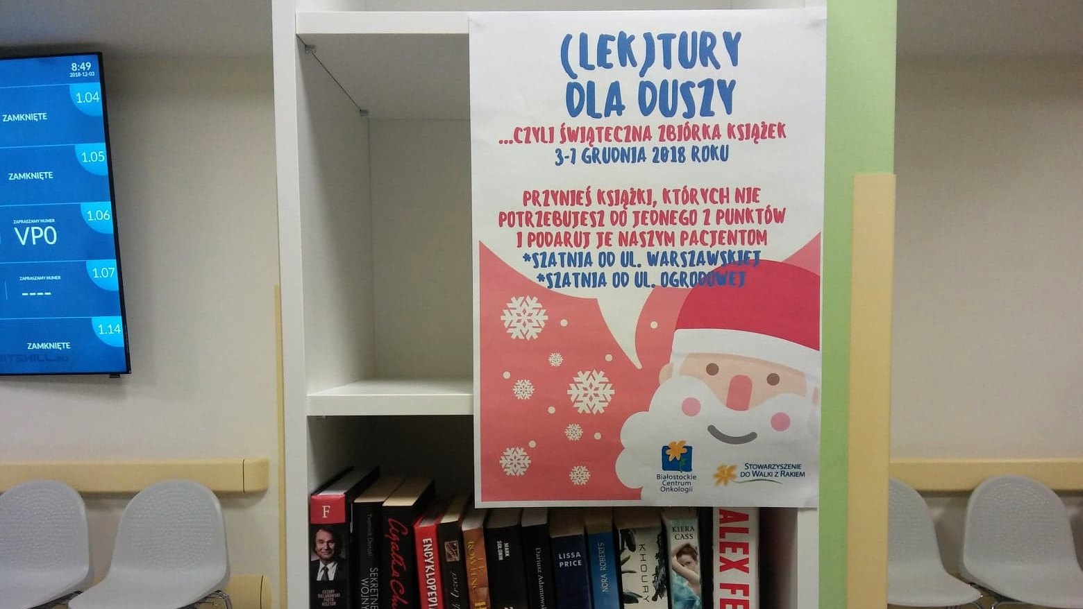 "(Lek)tury dla duszy" - akcja Białostockiego Centrum Onkologii