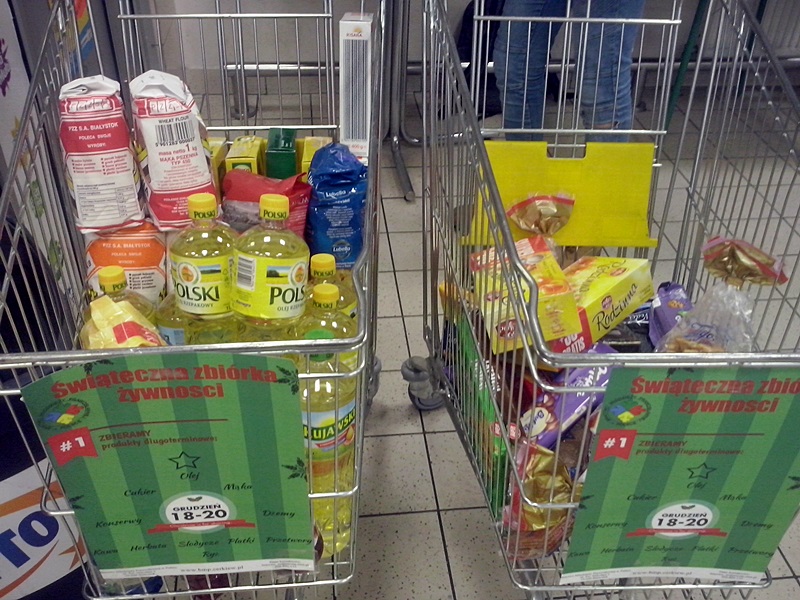 "Dodajmy świętom smaku!" - zbiórka żywności w Podlaskiem