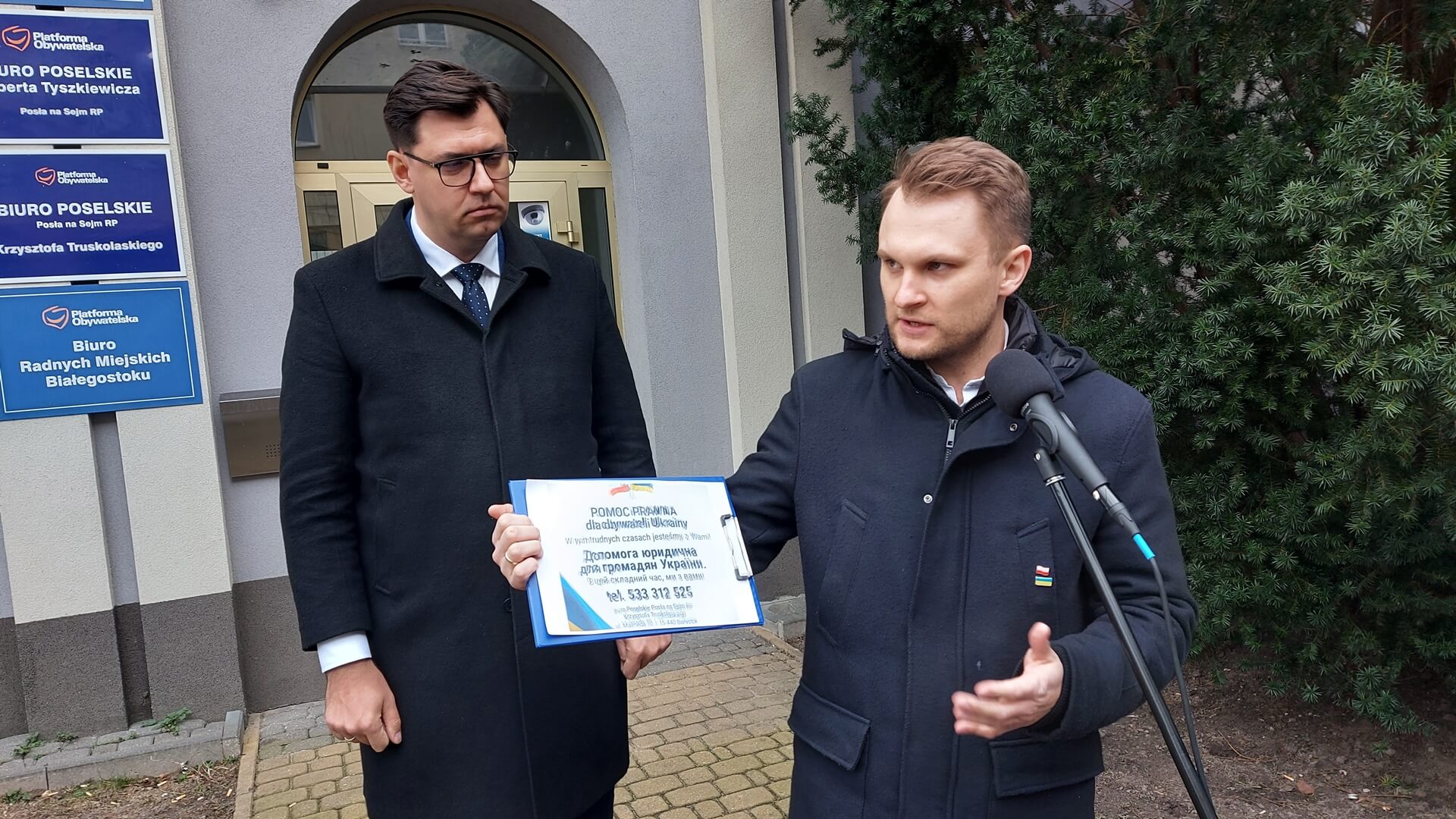 W biurach PO w Podlaskiem będą punkty pomocy prawnej dla uchodźców z Ukrainy