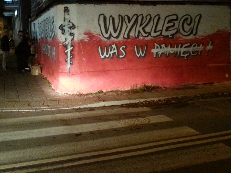 Podejrzani o zniszczenie muralu "Żołnierzy Wyklętych" zatrzymani