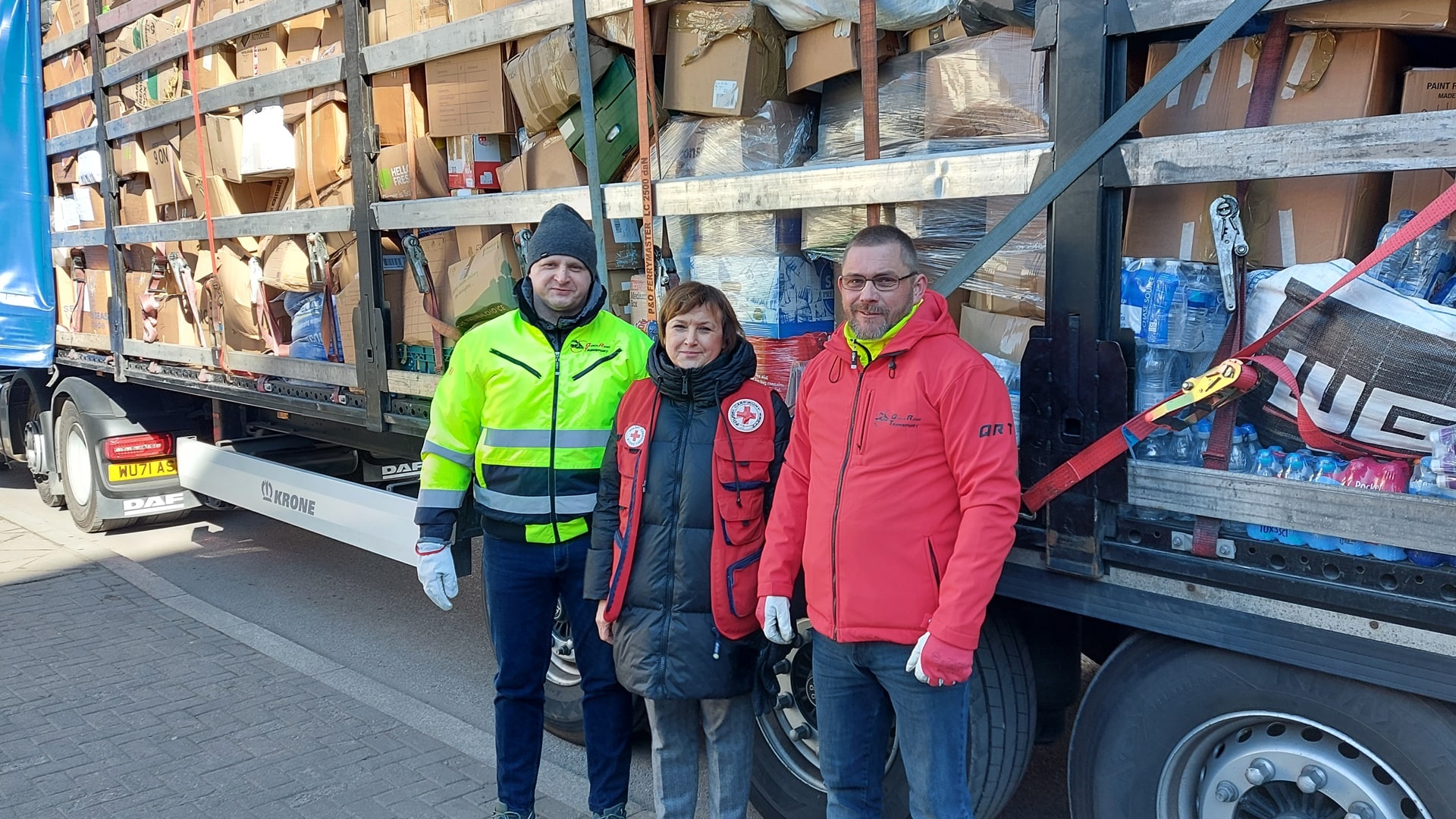 Około 15 ton produktów z Wielkiej Brytanii trafiło do Białegostoku skąd pojadą na Ukrainę