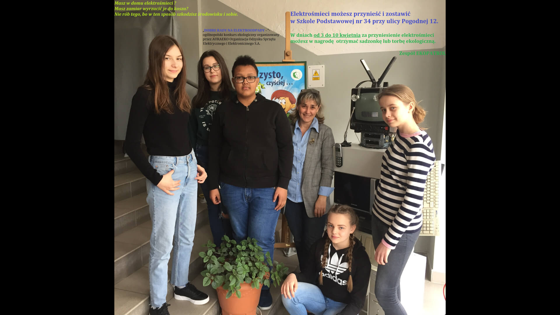 Uczniowie SP 34 w Białymstoku zbierają elektroodpady i biorą udział w ogólnopolskim konkursie