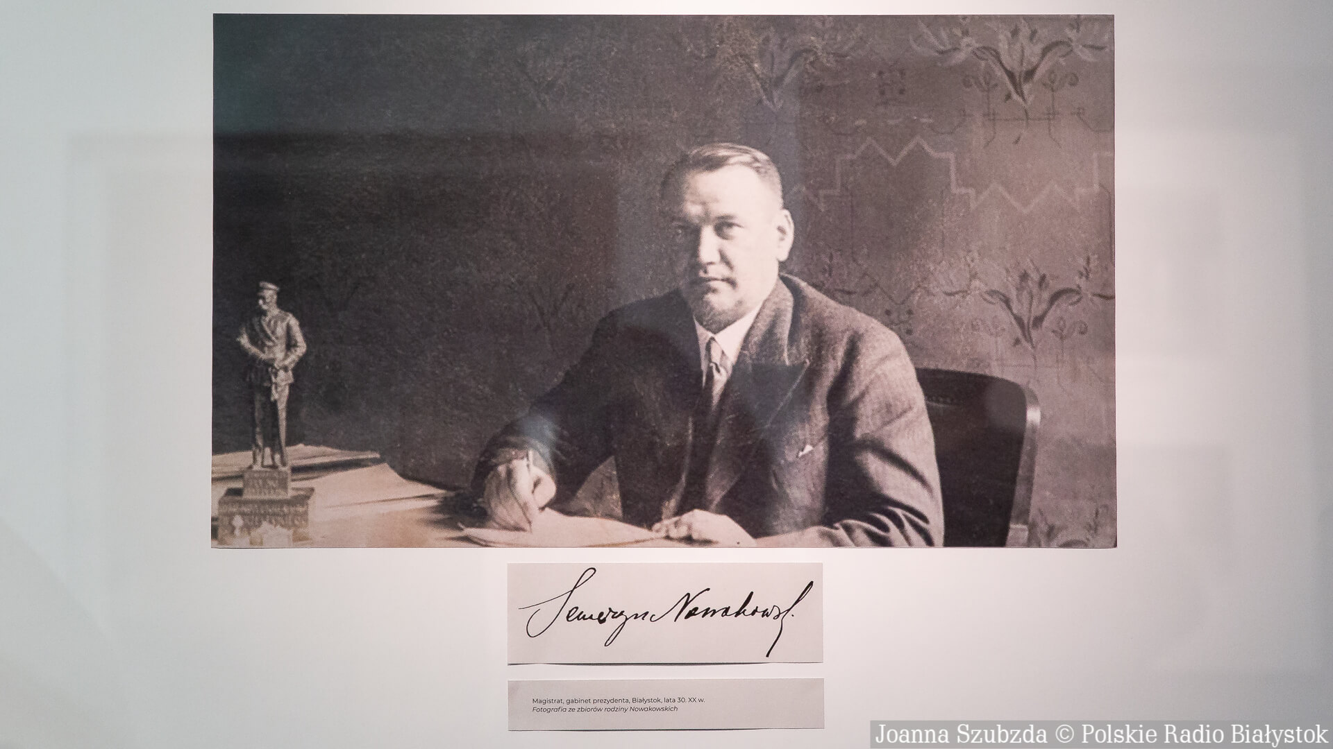 Wystawa "Seweryn Nowakowski - zaginiony prezydent Białegostoku" [zdjęcia]