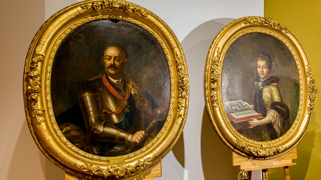 Portrety Branickich na wystawie stałej Muzeum Podlaskiego