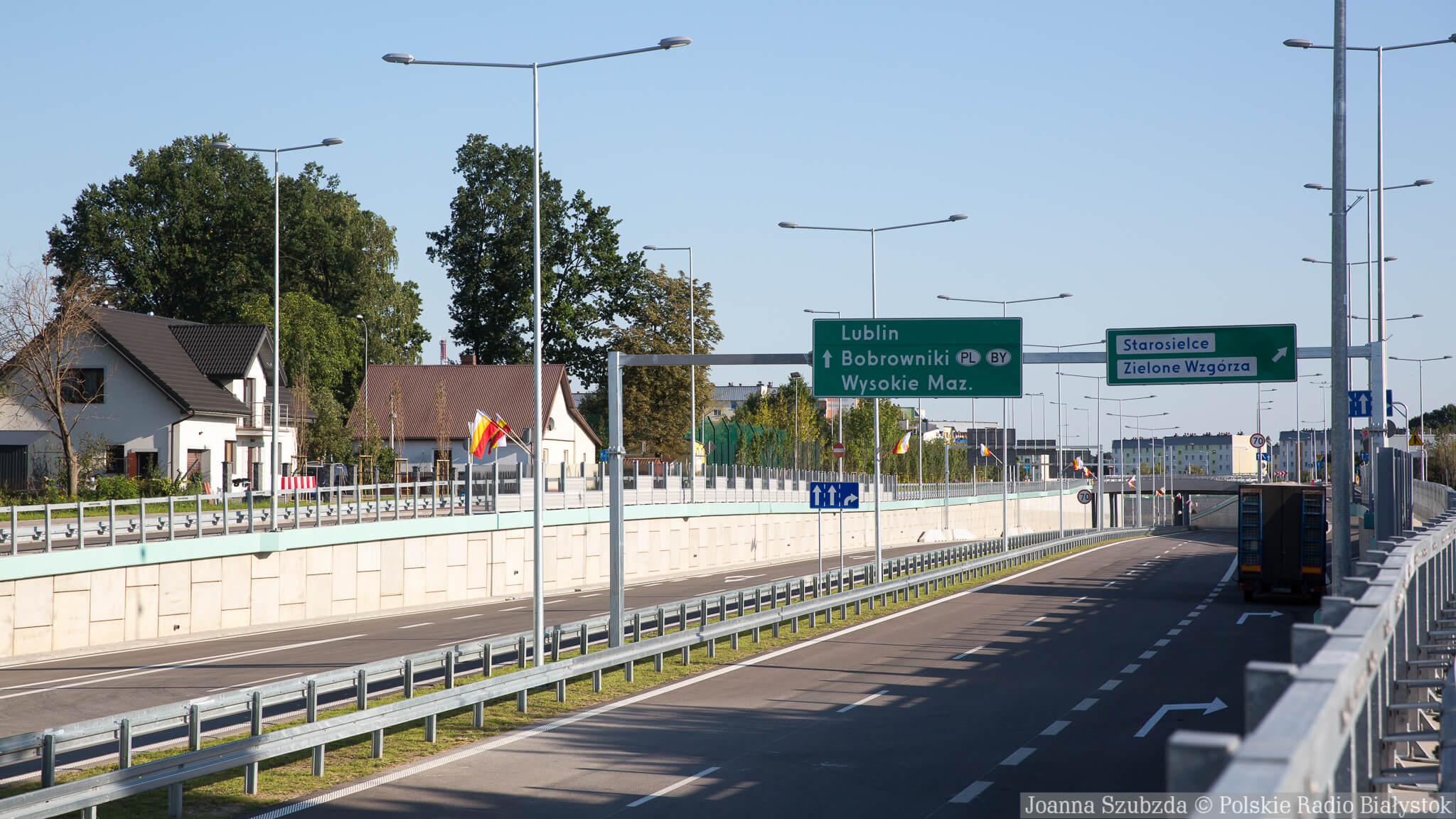 Oznakowanie na Trasie Niepodległości w Białymstoku do poprawki