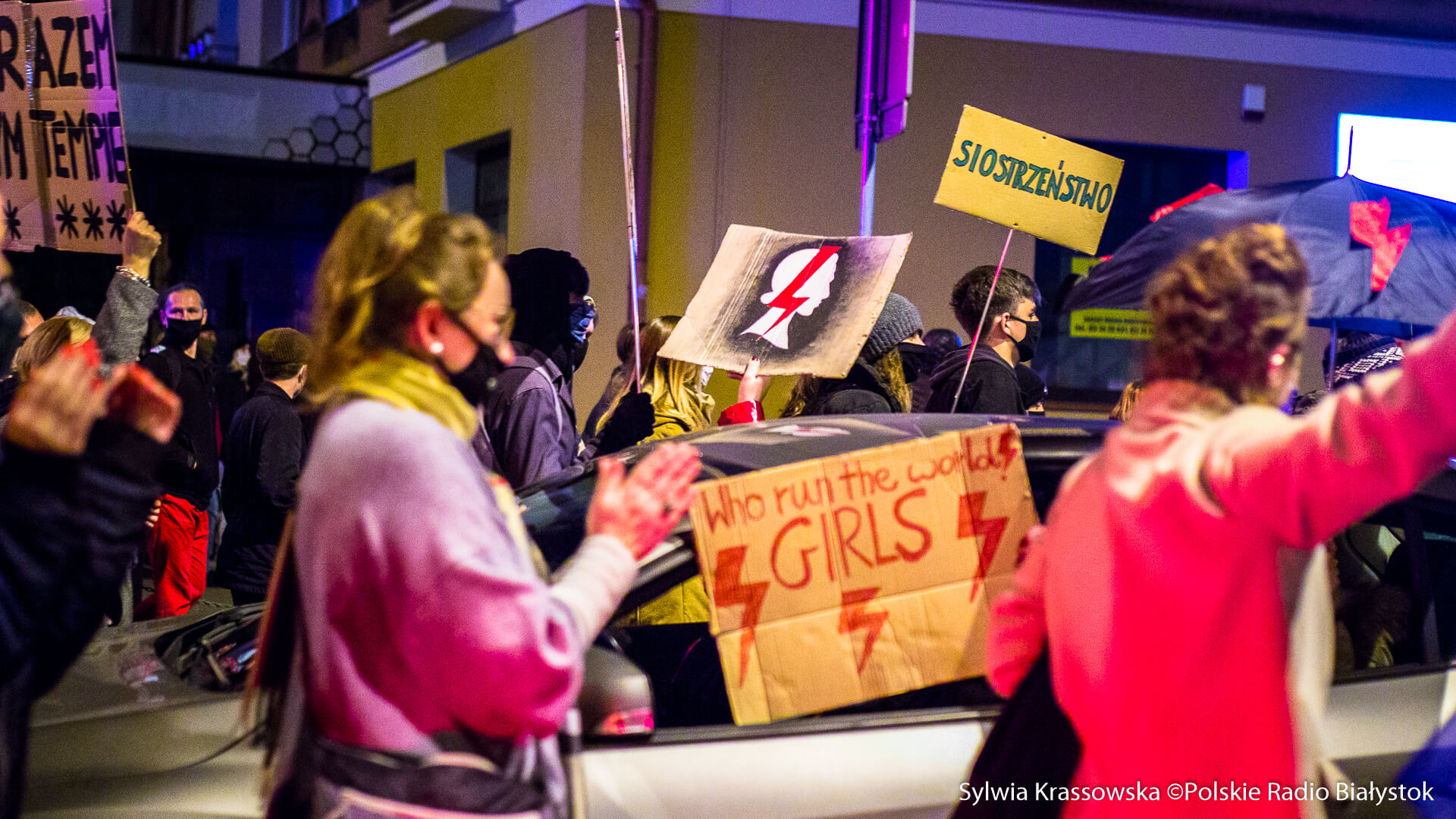Czarny marsz w Białymstoku - kolejny dzień protestów [zdjęcia, wideo]