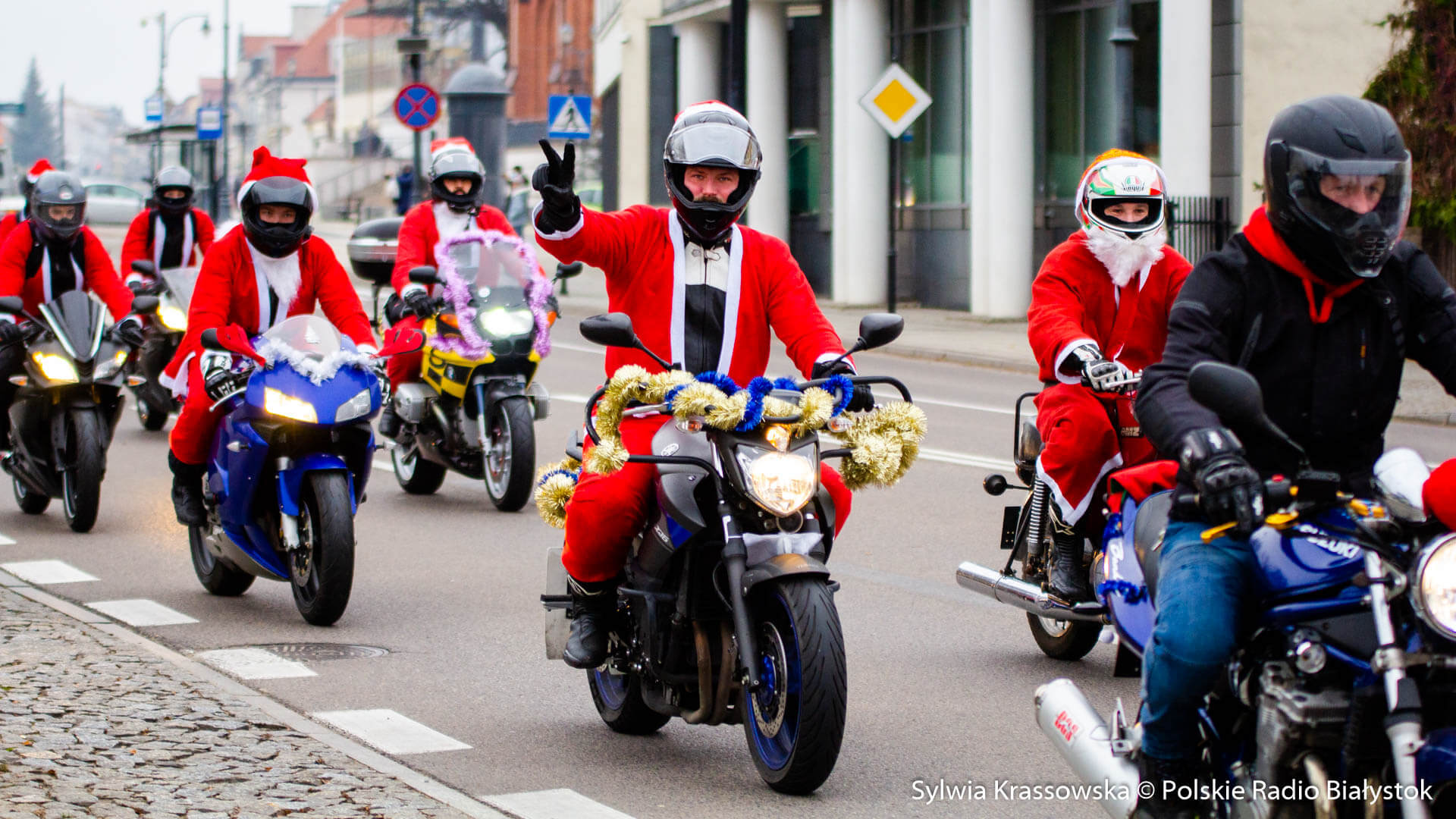 Finał akcji "MotoMikołaje" w Białymstoku [zdjęcia, wideo]