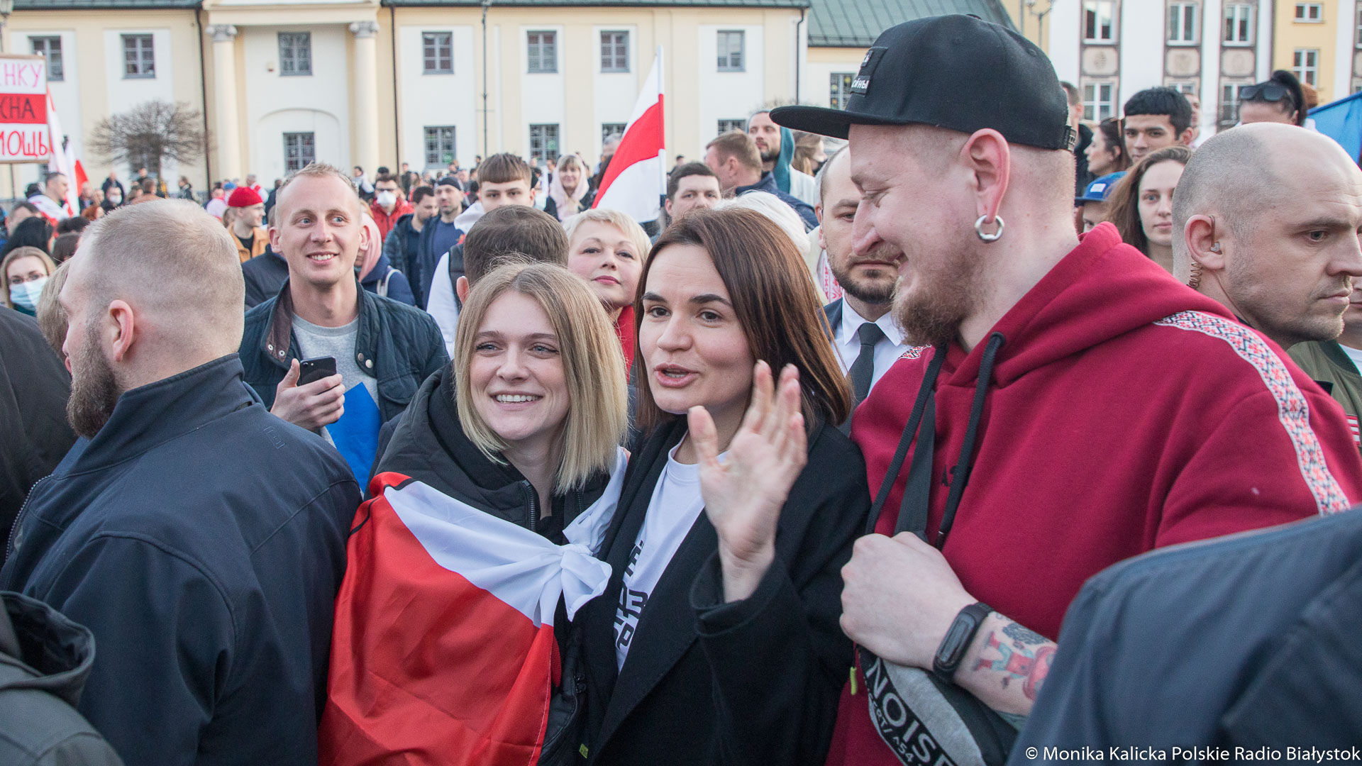 Swiatłana Cichanouska na obchodach Dnia Wolności w Białymstoku [zdjęcia]