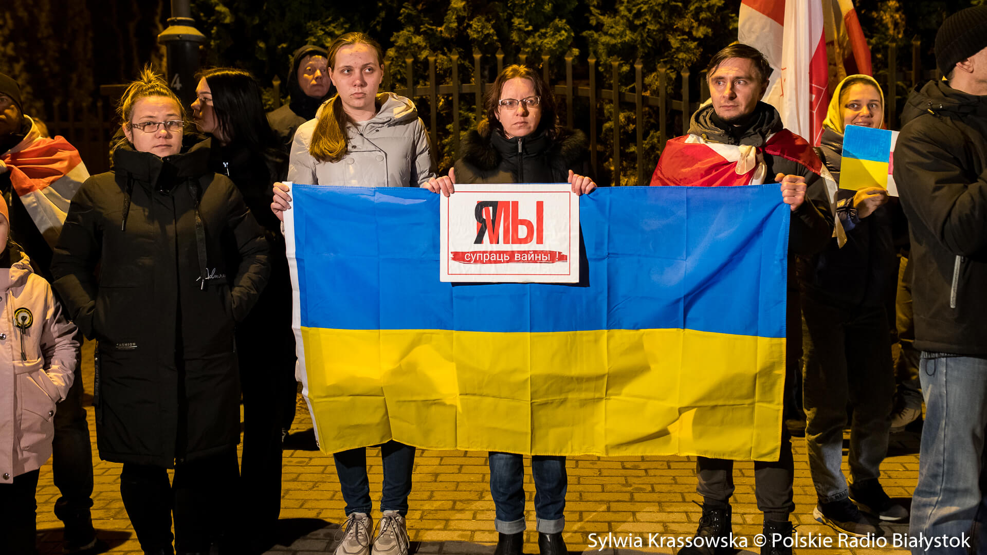 Wiece poparcia i solidarności z Ukrainą w podlaskich miastach [zdjęcia]