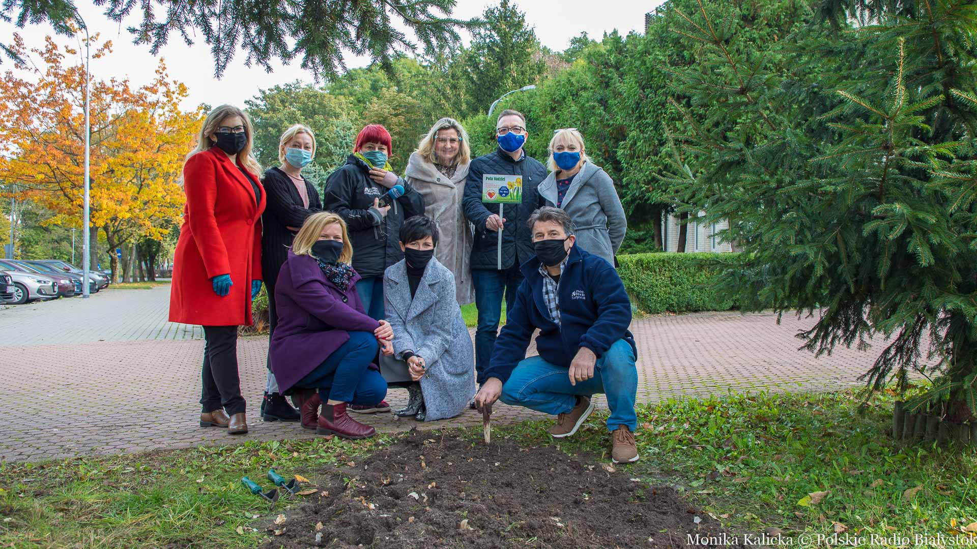 Przed rozgłośnią Polskiego Radia Białystok posadziliśmy Pole Nadziei