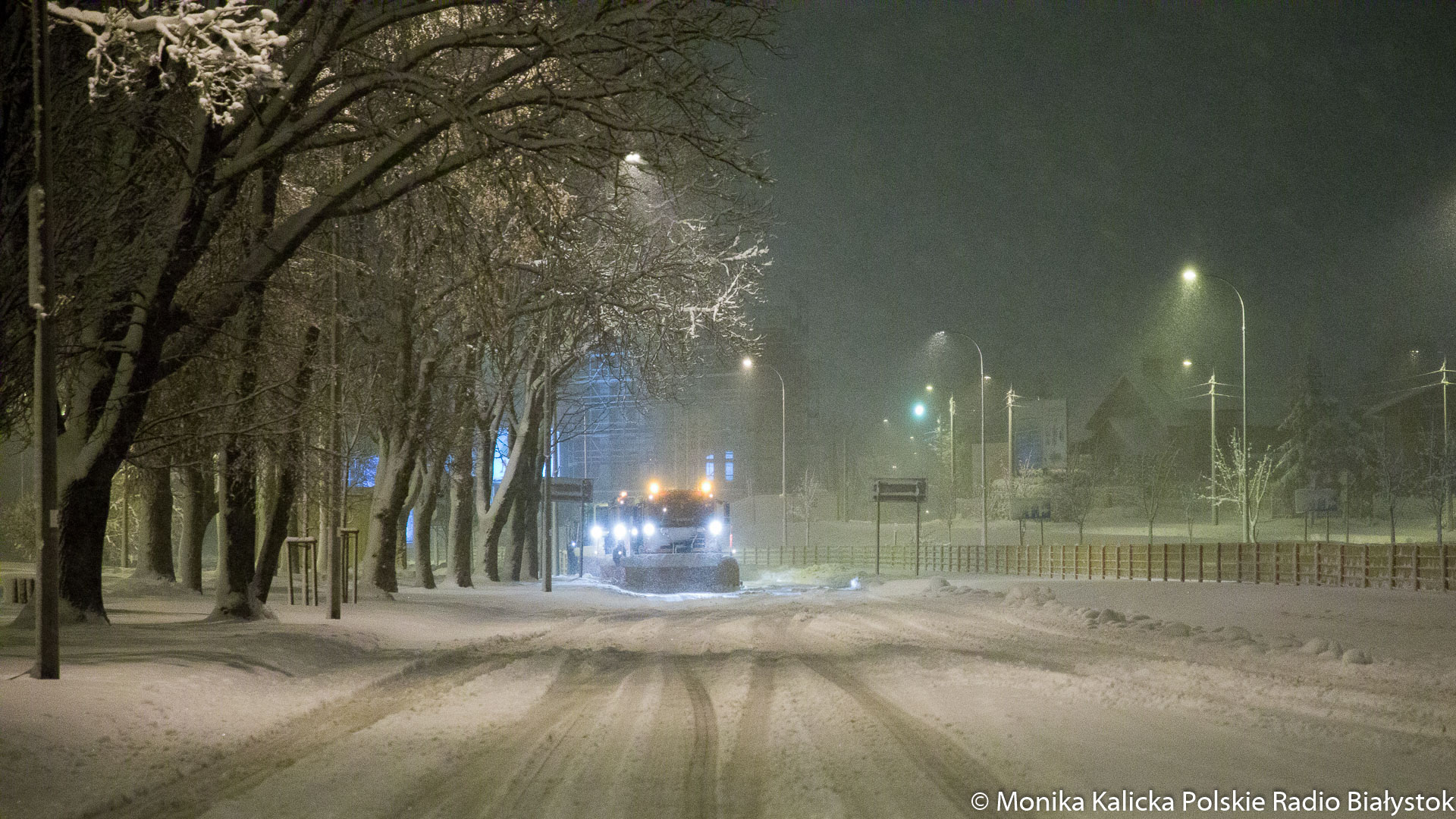 Kierowca pługa odśnieżającego w Białymstoku miał 2,5 promila alkoholu w organizmie