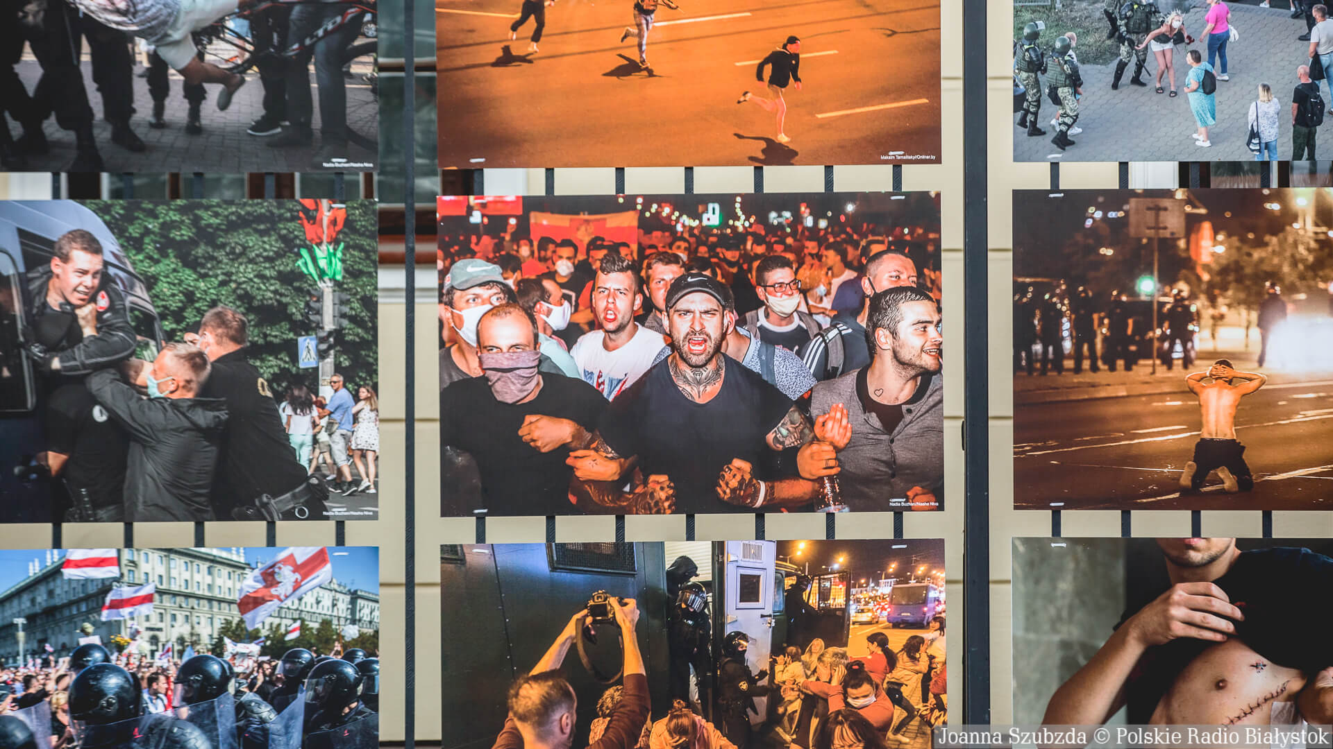 Fotografie z białoruskich protestów na plenerowej wystawie w centrum Białegostoku [zdjęcia]