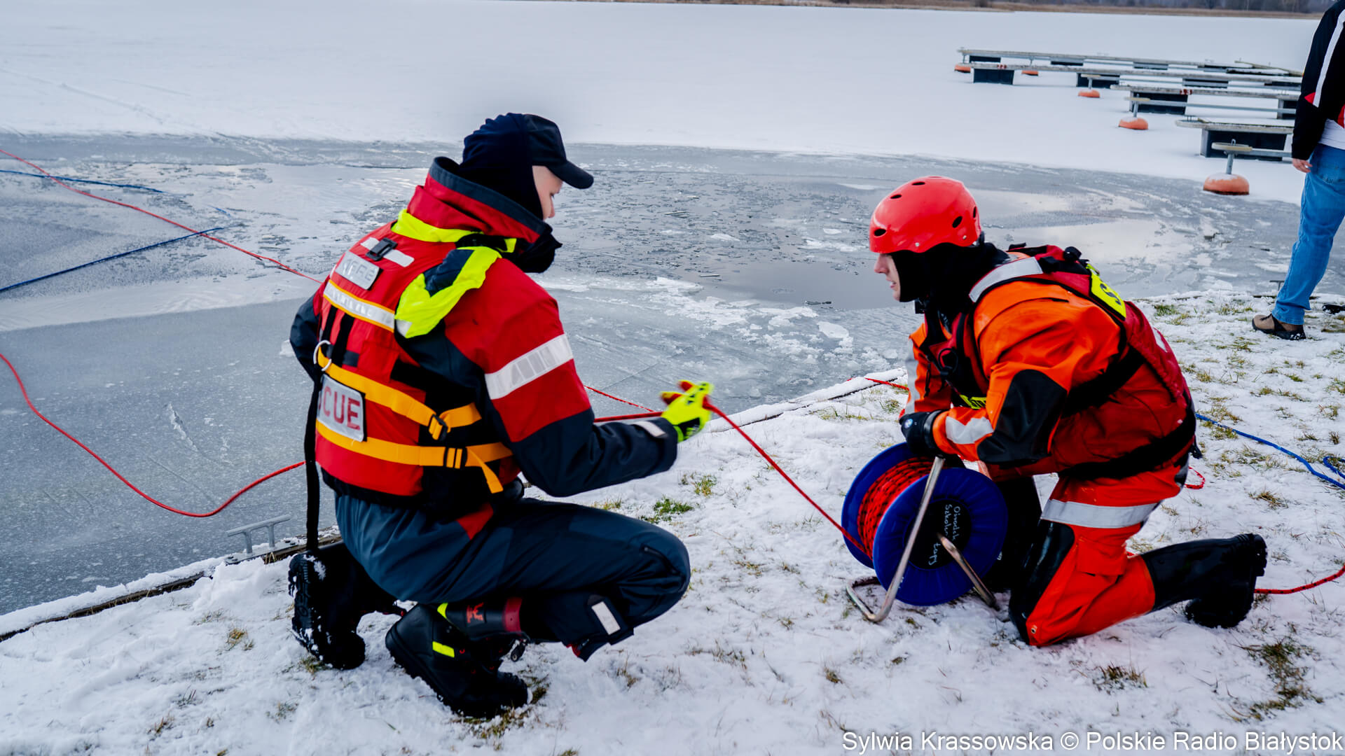 Akcja ratownicza na jeziorze Wigry - dwóch chłopców nie żyje