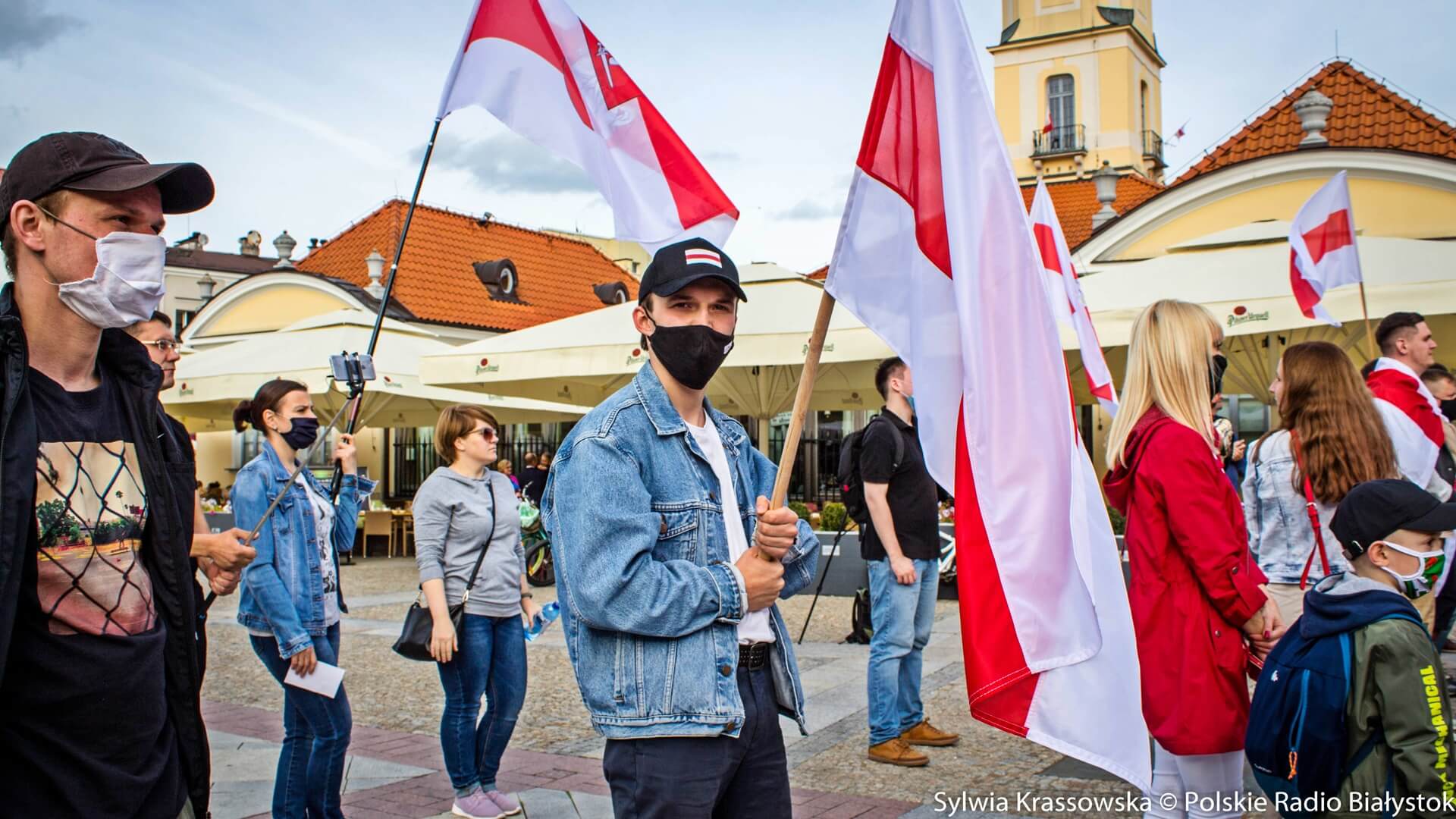 Białystok solidarny z białoruskim teatrem [zdjęcia]