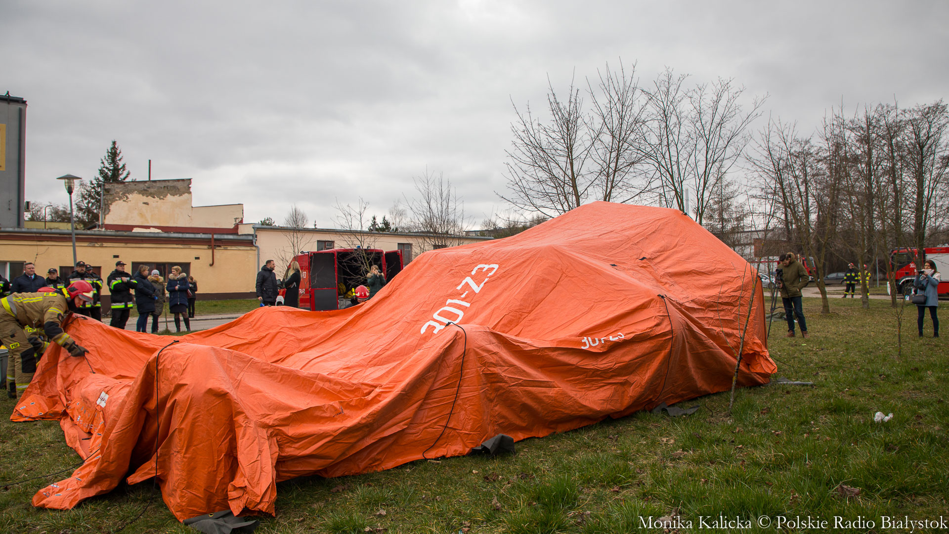 Ćwiczenia na wypadek koronawirusa w Białymstoku [zdjęcia, wideo]