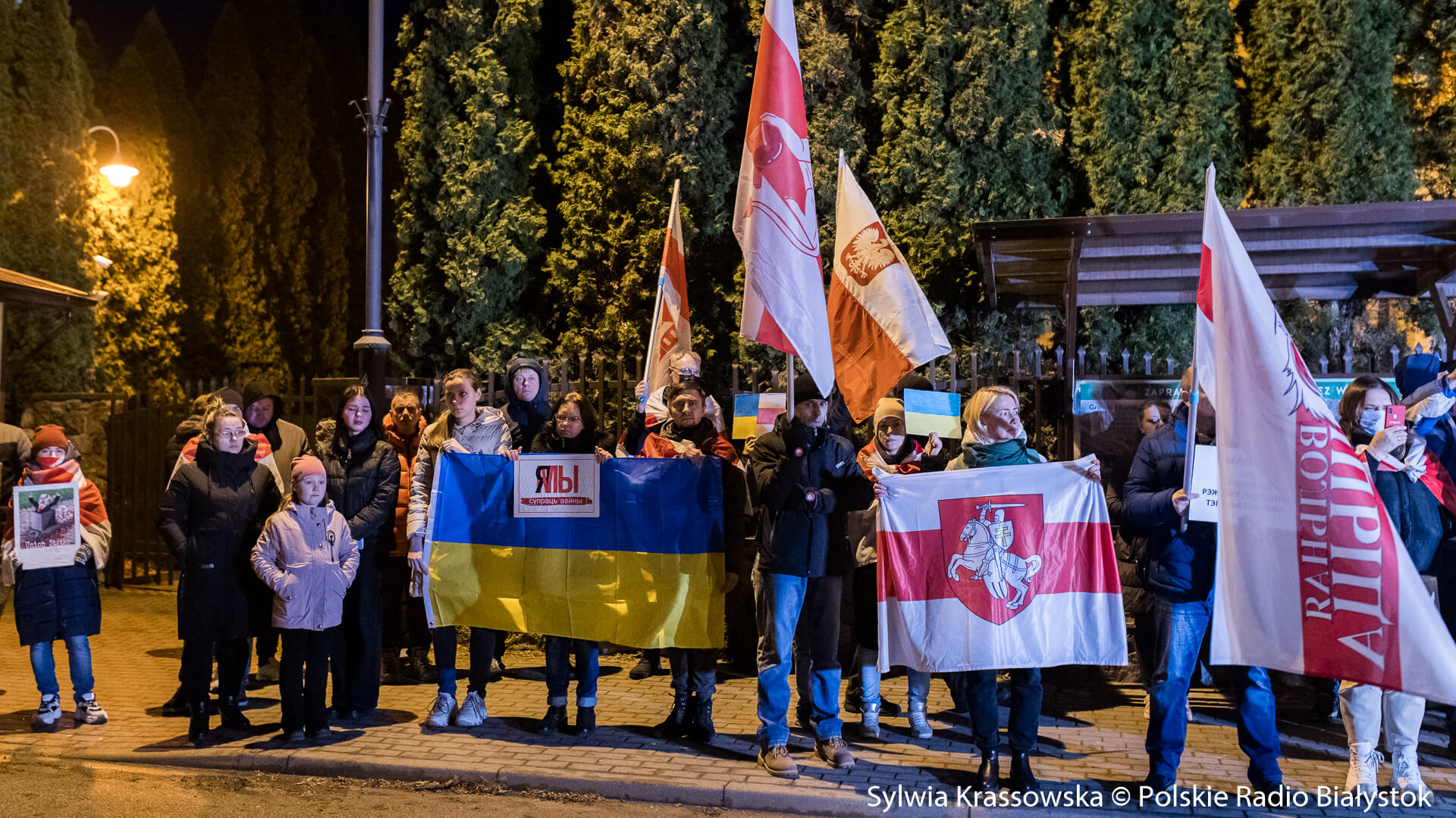 Białorusini mieszkający w Polsce przeciw wojnie na Ukrainie