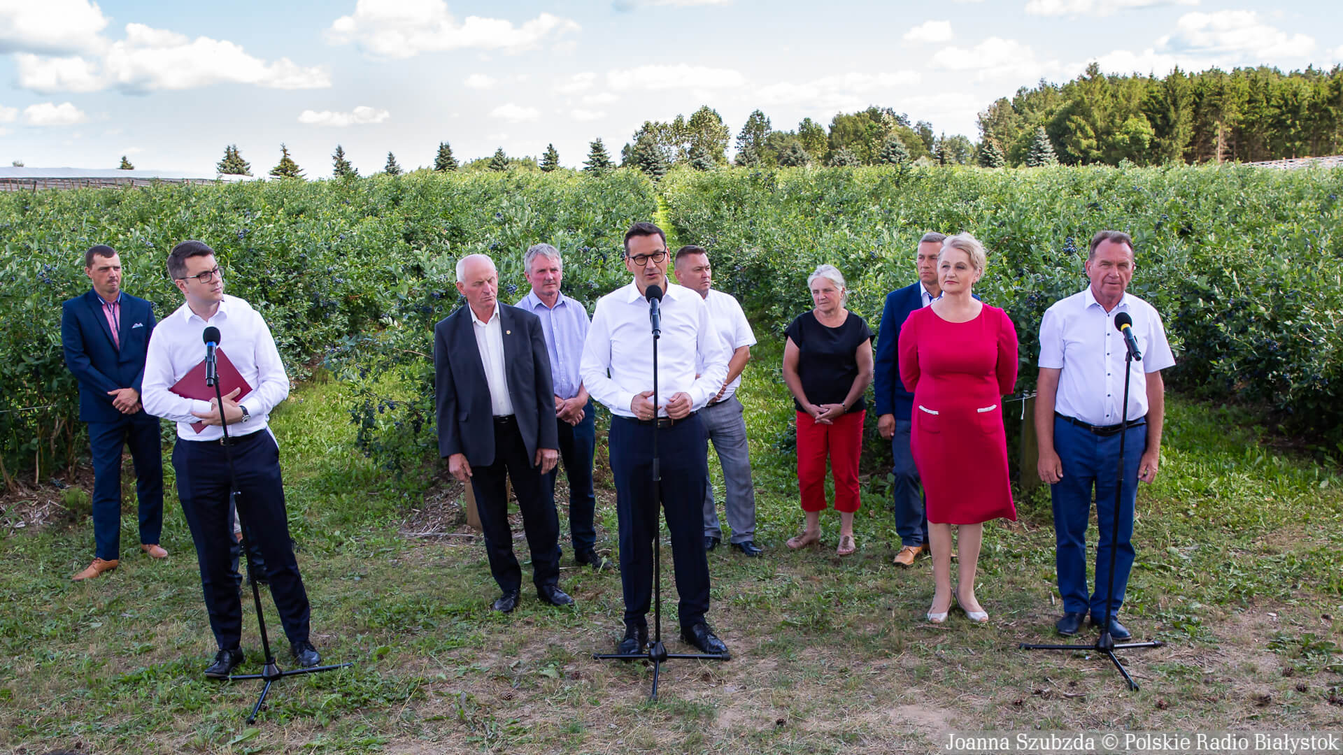 W Białousach koło Sokółki premier Morawiecki zapowiedział program powszechnych ubezpieczeń rolniczych [zdjęcia]