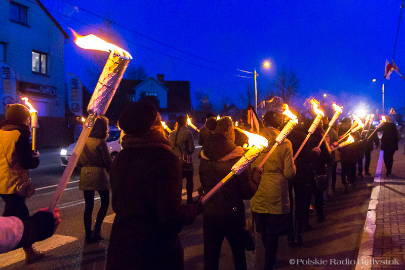 Marsz na białostockie Krywlany w rocznicę śmierci Jana Pawła II