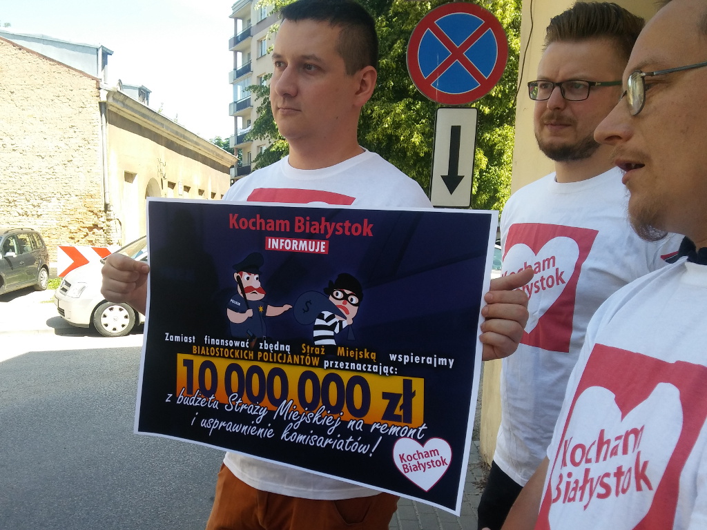 Działacze z "Kocham Białystok" chcą zlikwidować Straż Miejską