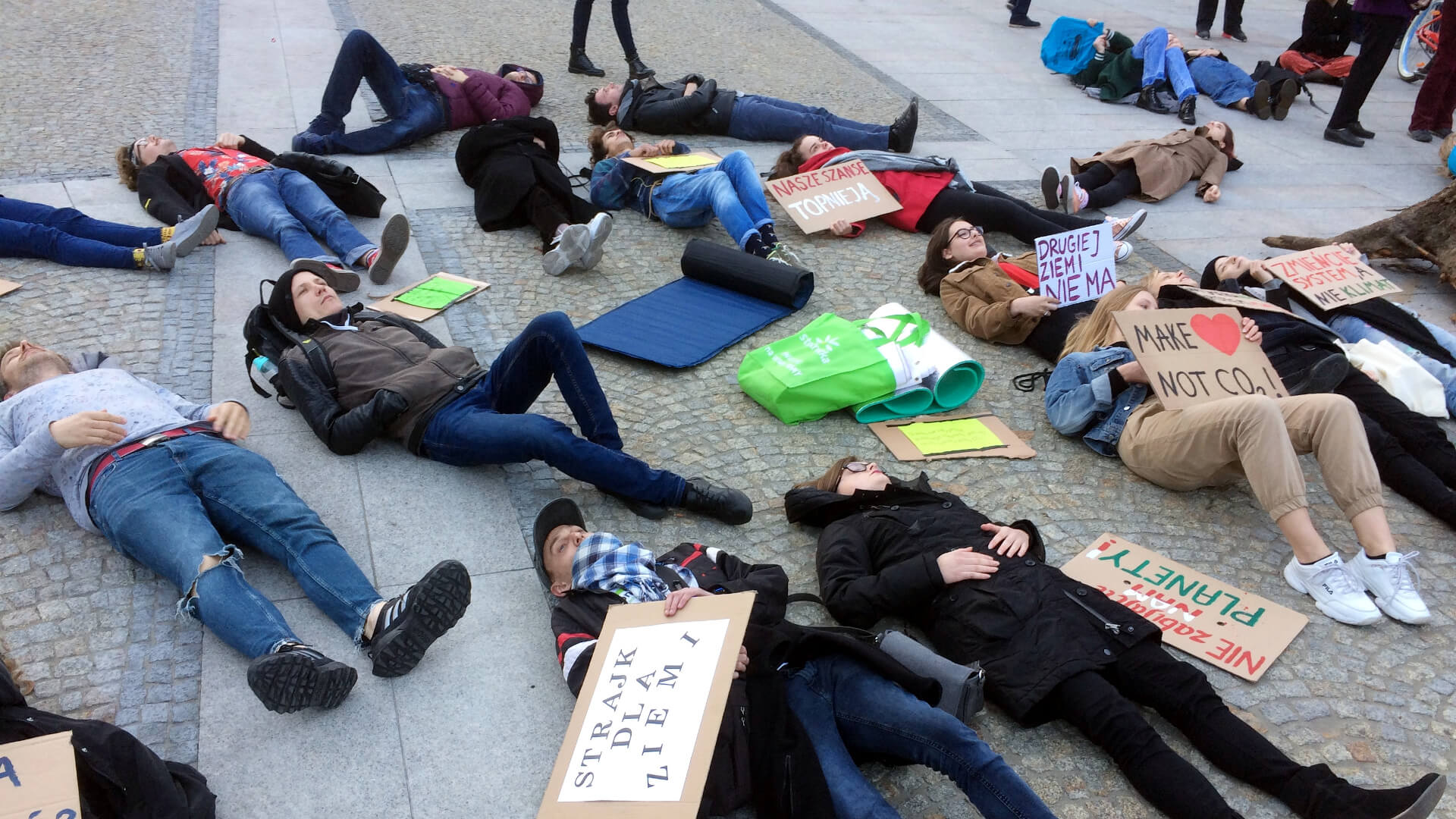Strajk klimatyczny na Rynku Kościuszki