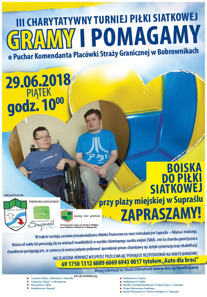 Charytatywny turniej dla braci cierpiących na rdzeniowy zanik mięśni