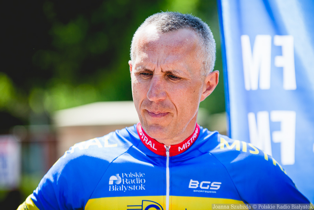 Dariusz Zakrzewski - najbardziej doświadczony kolarz Radiowej grupy w Maratonach Kresowych