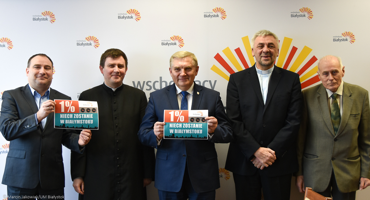 Początek kampanii społecznej "1% niech zostanie w Białymstoku"