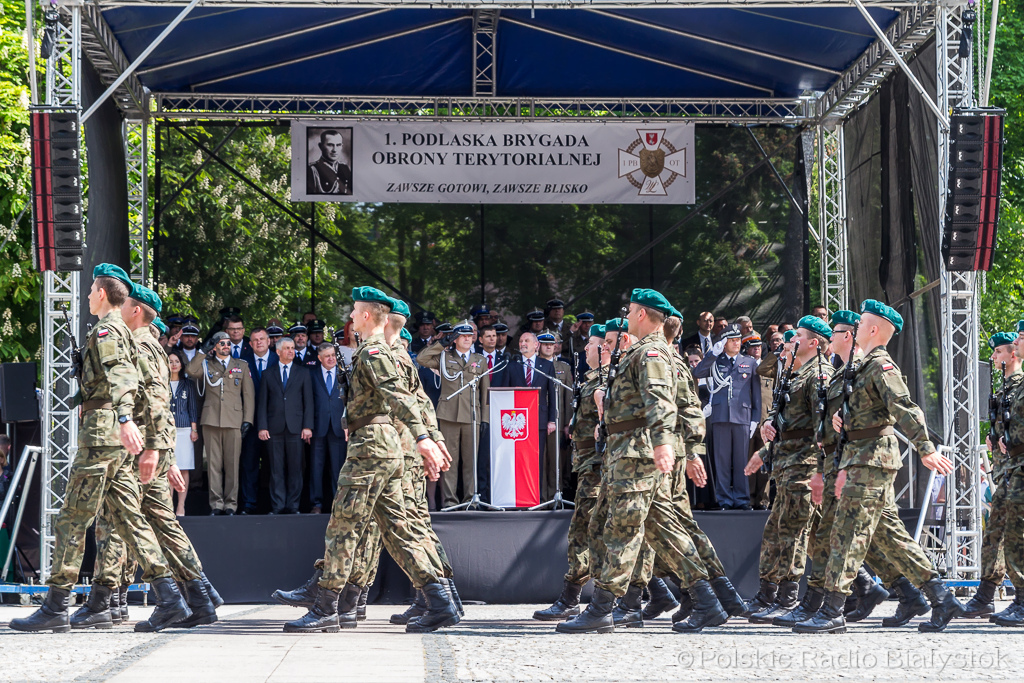 Ponad 80 żołnierzy Wojsk Obrony Terytorialnej złożyło w Białymstoku przysięgę wojskową [zdjęcia, wideo]