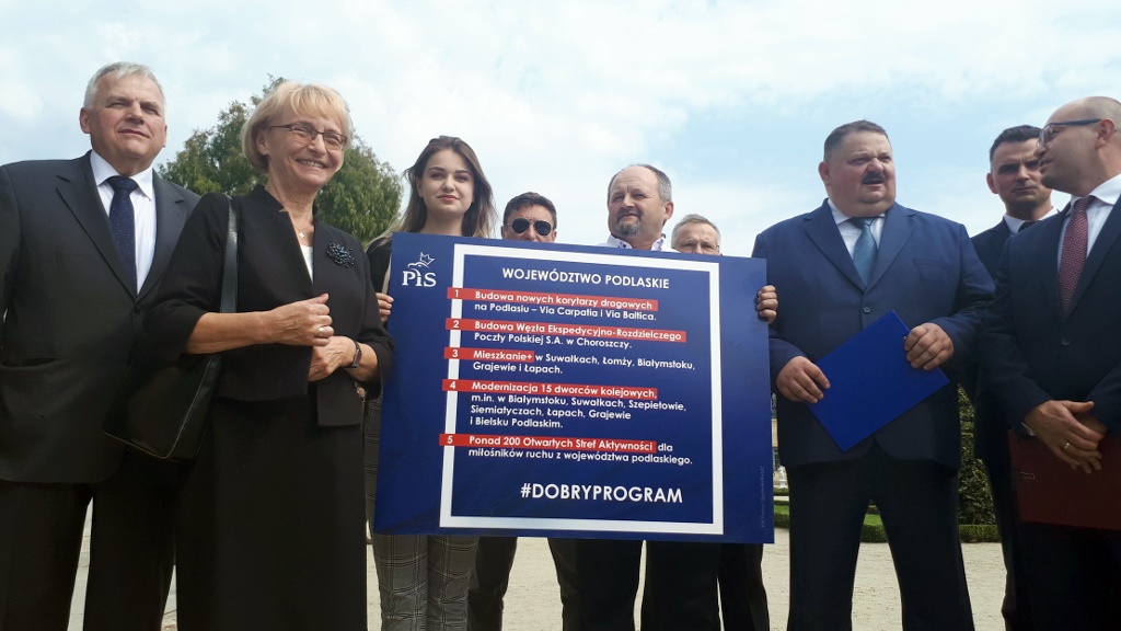 Via Carpatia, Via Baltica, sortownia Poczty Polskiej w programie PiS dla regionu