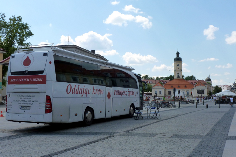 W centrum Białegostoku można oddać krew