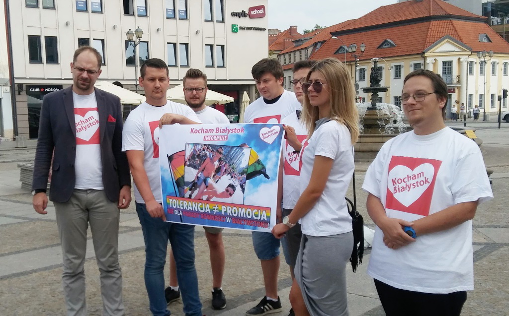 "Kocham Białystok" odpowiada "Tęczowemu Białemustokowi" ws. marszu równości