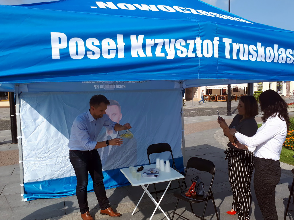 Poseł Krzysztof Truskolaski w podróży po województwie