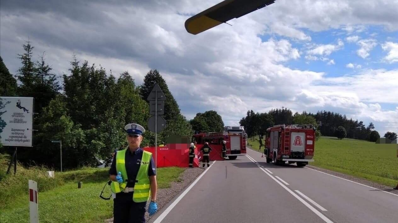 Motocyklista zginął w wypadku na trasie Sokółka - Czarna Białostocka