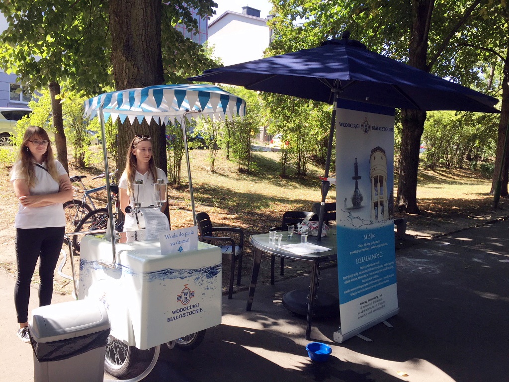 Saturator z "kranówką" na upały - to propozycja Wodociągów Białostockich