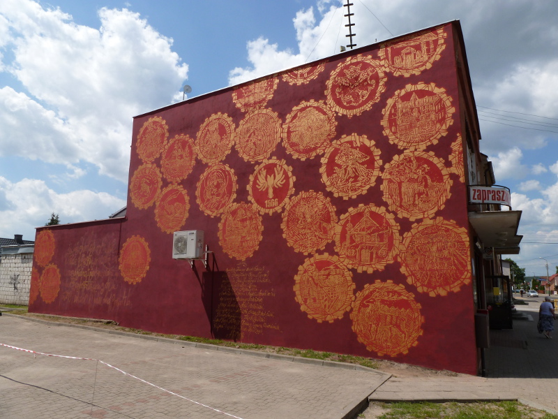 Wasilków:  Unia Lubelska na murze Urzędu Miejskiego [zdjęcia]