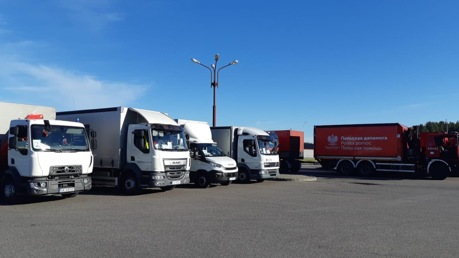 Konwój z pomocą humanitarną dotarł na Białoruś