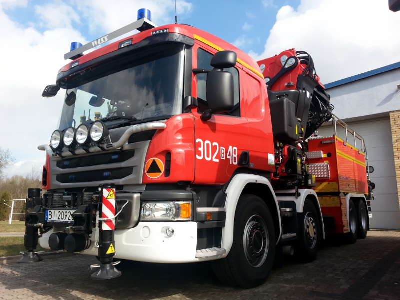 Strażacy przejechali ulicami Białegostoku - świętowali ich święto