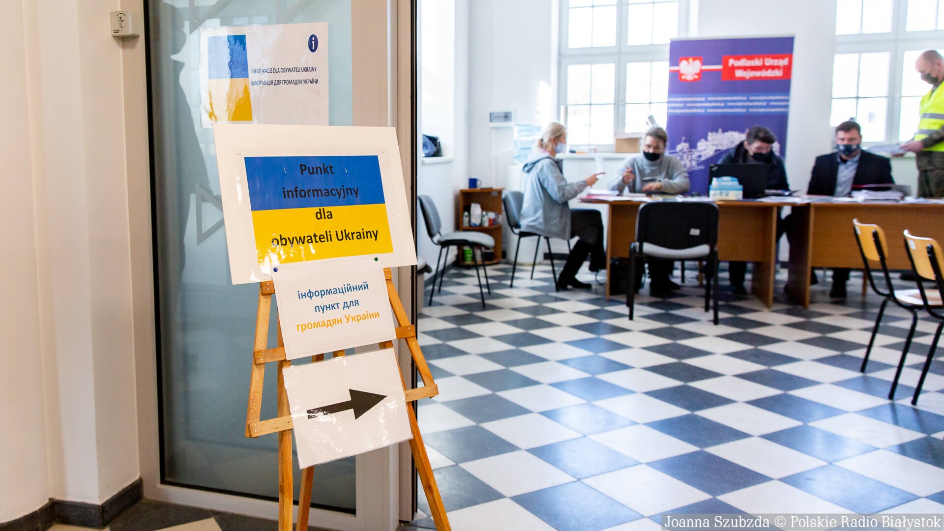 W Białymstoku ponad 400 osób przeszło przez punkt informacyjny dla Ukraińców