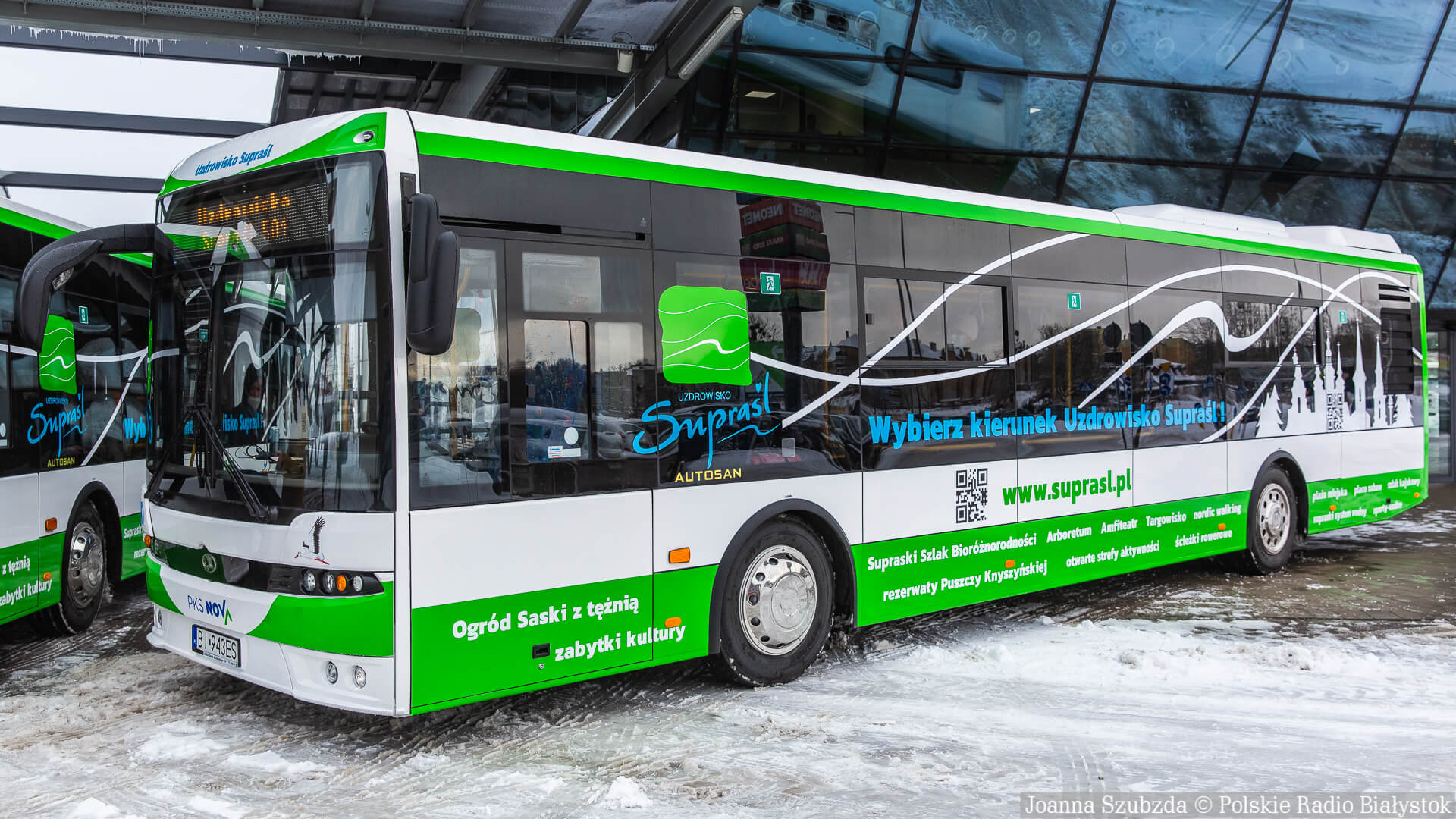 Trzy nowe autobusy spółki PKS Nova będą obsługiwały kursy z Białegostoku do Supraśla [zdjęcia, wideo]