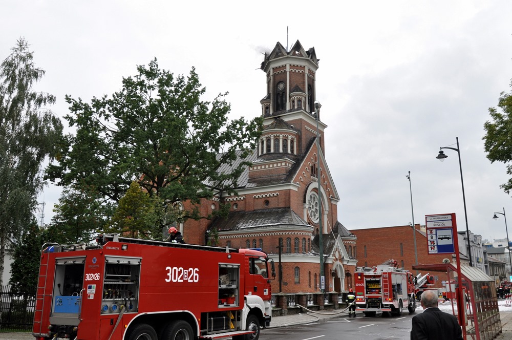 Białystok:  Pożar kościoła św. Wojciecha [FOTO + WIDEO]