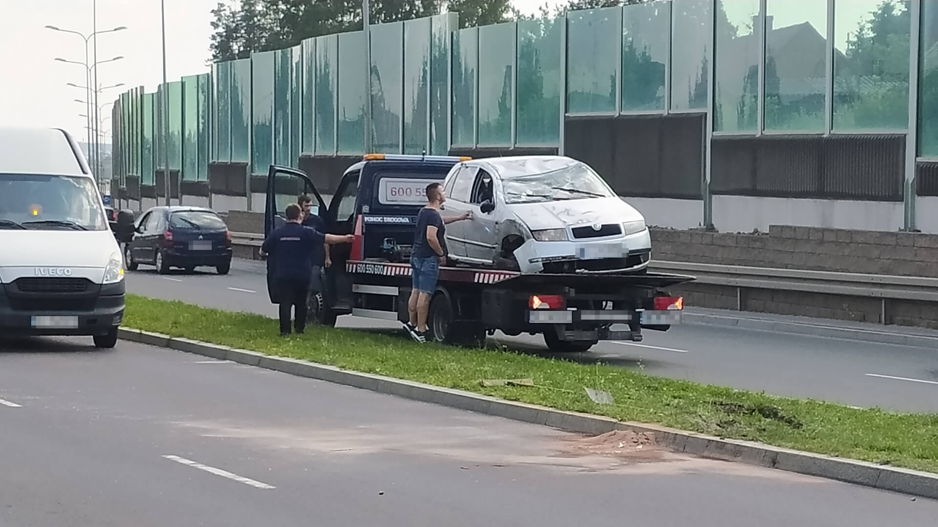 Wypadek na ul. Kazimierza Wielkiego w Białymstoku - 56-latek w szpitalu