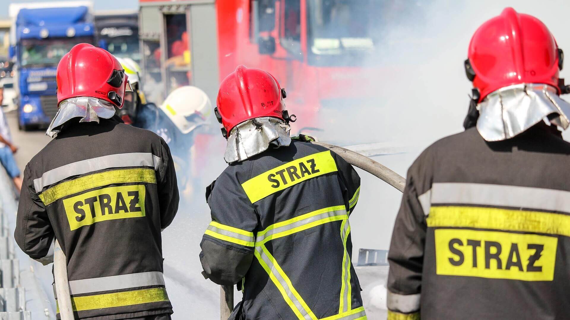 Na trasie Jeżewo - Białystok zapalił się samochód osobowy