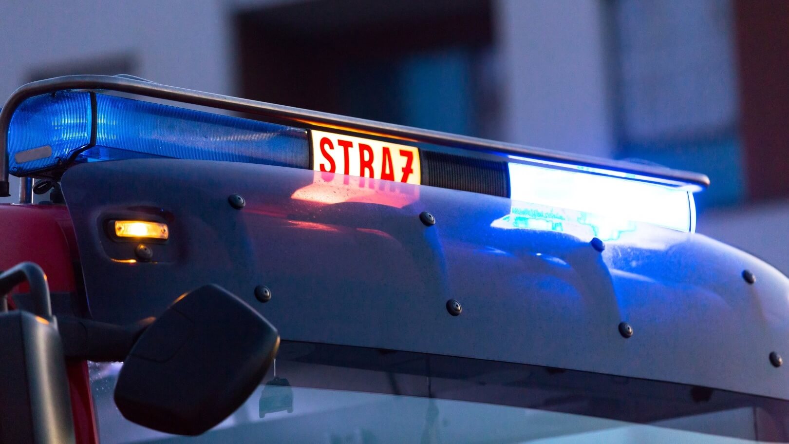 Suwalska Straż Pożarna sprawdza, czy instalacja grzewcza w hotelu Hańcza spełnia odpowiednie normy