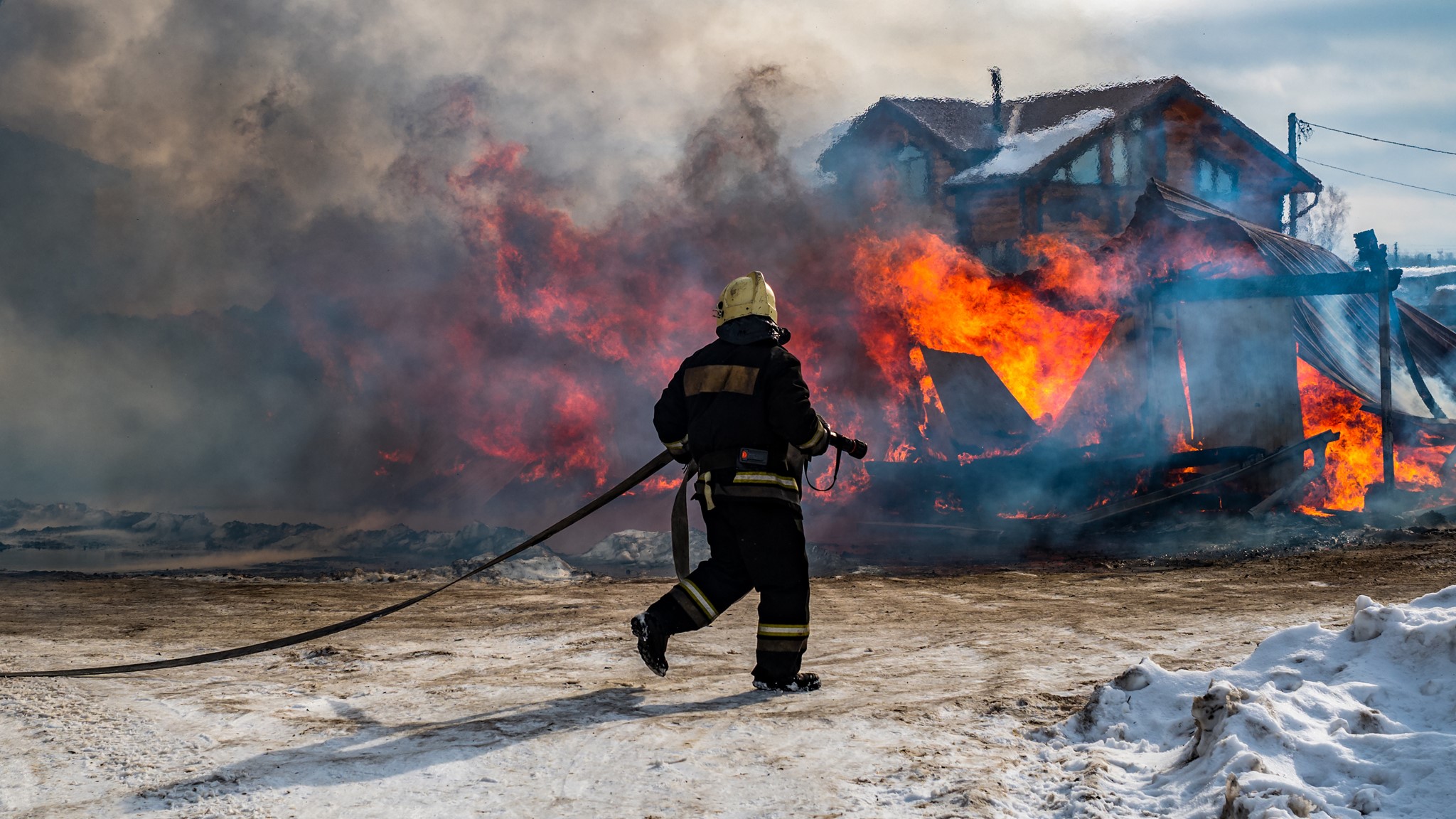 Pożar domu w Krupnikach pod Białymstokiem